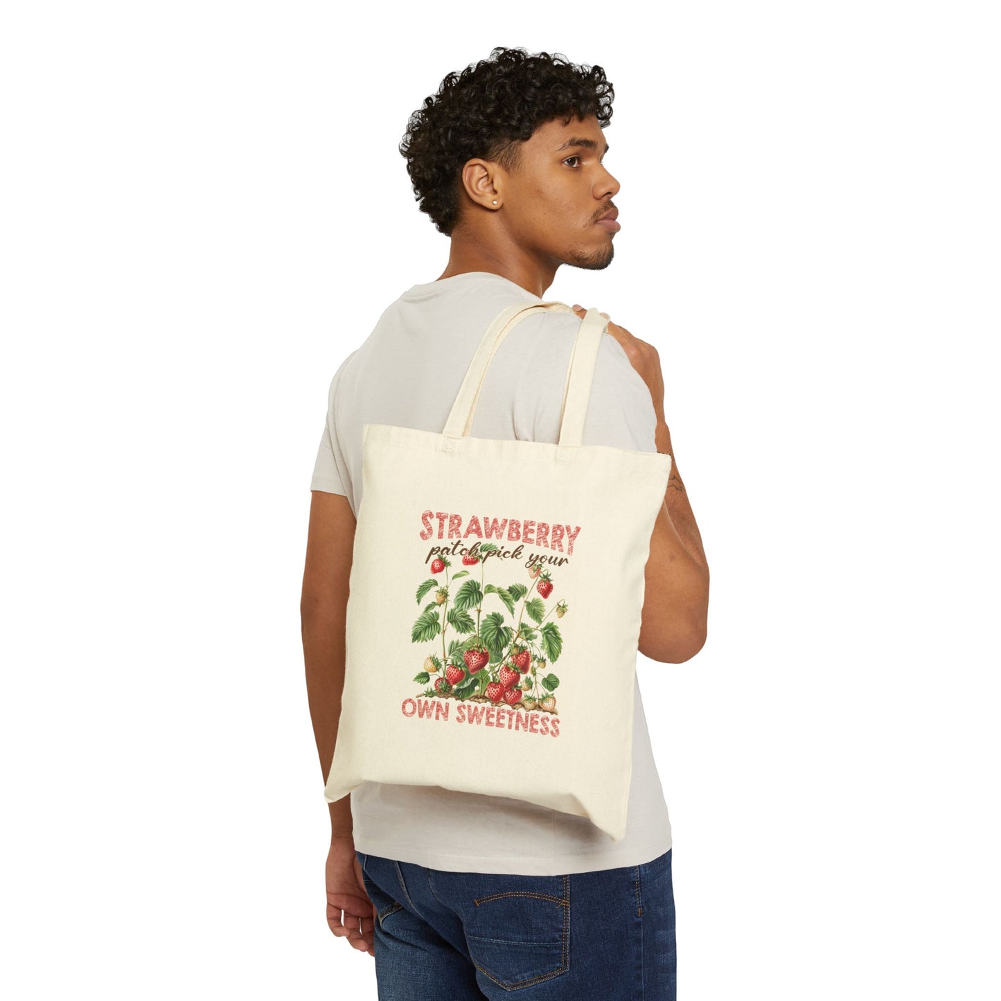 Strawberry Farmer's Market – Canvas Tote Bag
